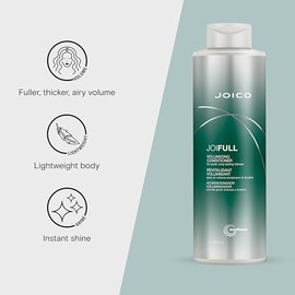 JoiFULL Volumizing Conditioner | For Fine, Thin Hair | Add Instant Body | Long-Lasting Fullness | For Thicker Bouncier Hair | Boost Shine | With Lotus Flower & Bamboo Extract