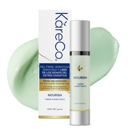 KareCo NOURISH Crema Hidratante Facial | Resveratrol y Acido Hialuronico |Hidrata profundamente y rejuvenece tu pie | combatiendo el envejecimiento pr