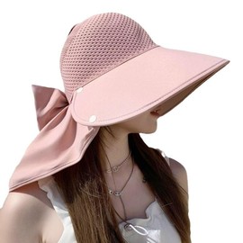YOUMMY UV Protection Hat, Women's, Sun Protection, Wide Brim Hat, Small Face Effect, Folding, Sun Hat, Large Size, Gardening Hat, Farming Work, Outdoor, Commuting, Cycling, Climbing, Seaside, Travel