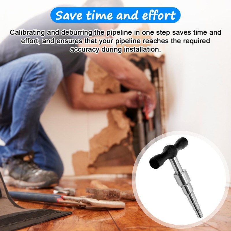 Metal Calibration Mandrel, (16/18/20/25/32 mm) Multi-Calibration Universal Pipe Expander, Deburring