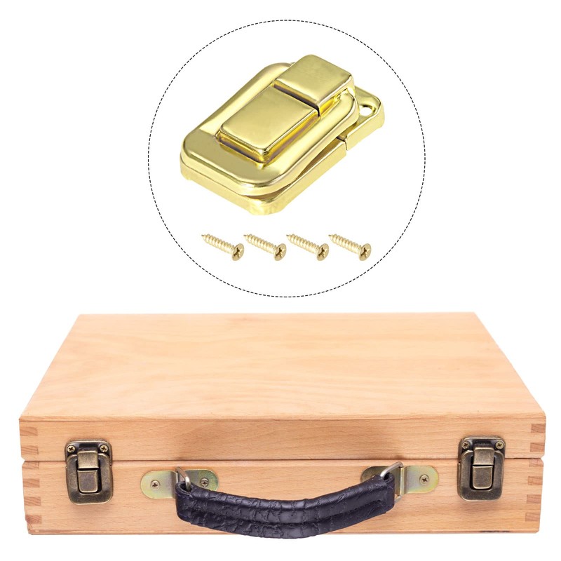 METALLIXITY Toggle Catch Lock (40mm x 27mm) 2Pcs, Iron Hasp