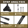 MiOYOOW Archery Bow Stand, Foldable Longbow Holder Recurve Bow Bracket