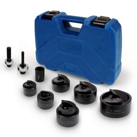 TEMCo TH0409-1 1/4" Actual Hole Size Knockout Punch Unit & Manual Draw Stud (1.25” – Actual Hole Size)