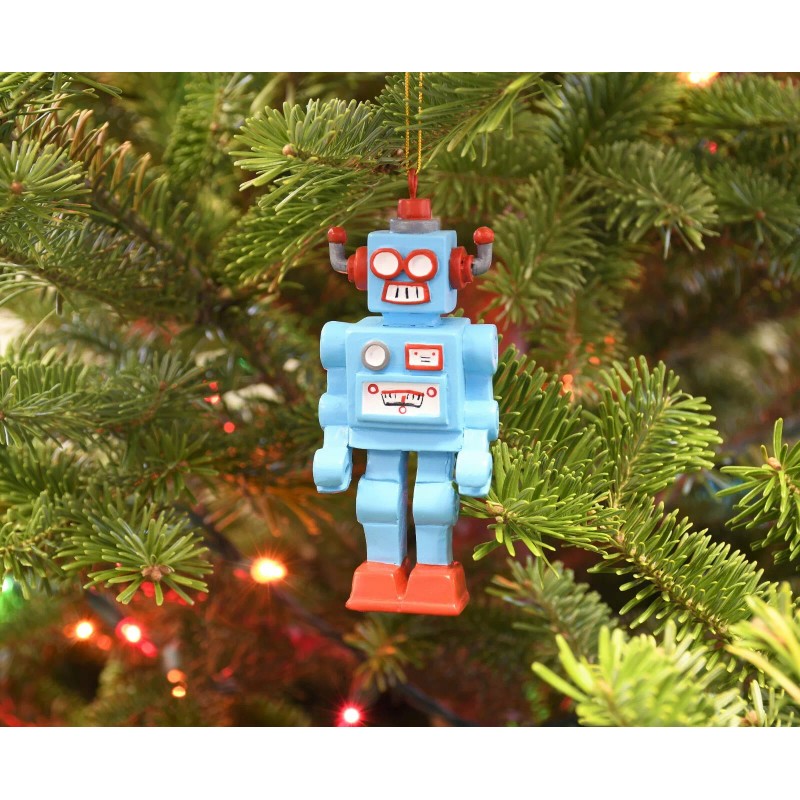 Tree Buddees Retro Toy Robot Unique Resin Christmas Ornament Ornaments