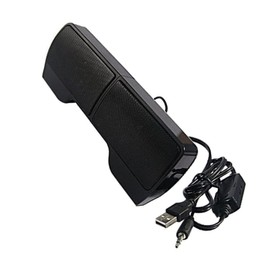 Operitacx 1Paar Stylischer USB Lautsprecher Kompaktlautsprecher für PC Notebook Clip Design Einfache Installation für Gaming Musikgenuss Stereo Sound Tragbar