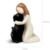 Carracci Black Dog Angel Figures Angel Dog Friendship Memorials Shaped