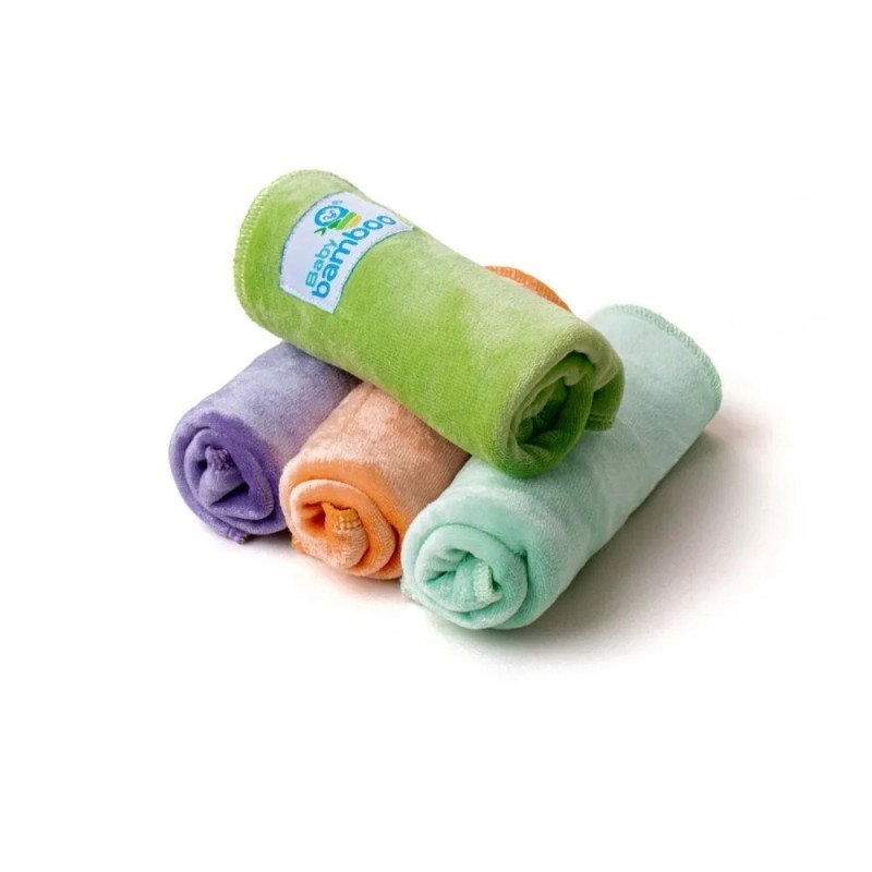 4 Toallitas Faciales Para Bebé De Tela De Bambú Extra