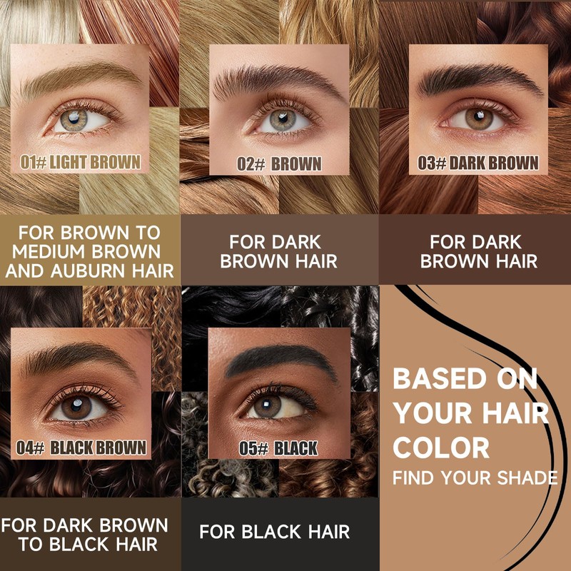 Eyebrow Pen for Women - Dual-Ended Microblading Pen with Multi-Prong