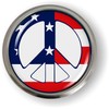 US Peace American Flag 3D Domed CAR Emblem Badge Sticker