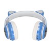 LXB39C Kids Headphone Bluetooth 5.0 Foldable Wireless Glowing Music Cat