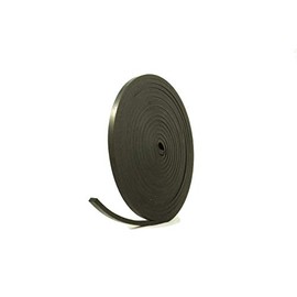 Solid Black Rubber Strip 10mm Wide x 5mm Thick x 5m Long
