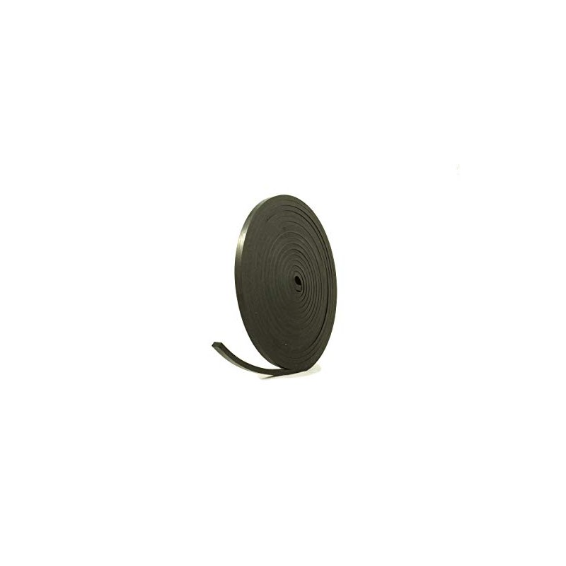 Solid Black Rubber Strip 10mm Wide x 5mm Thick x