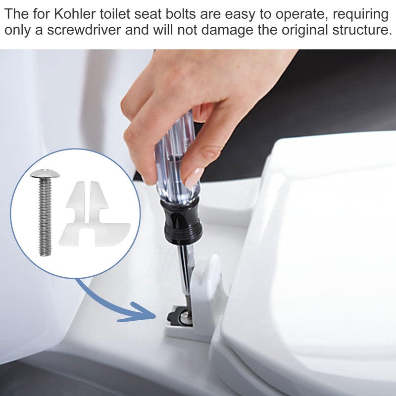 TNITRIB Toilet Seat Bolts for Kohler 1133024 Hardware Pack, for