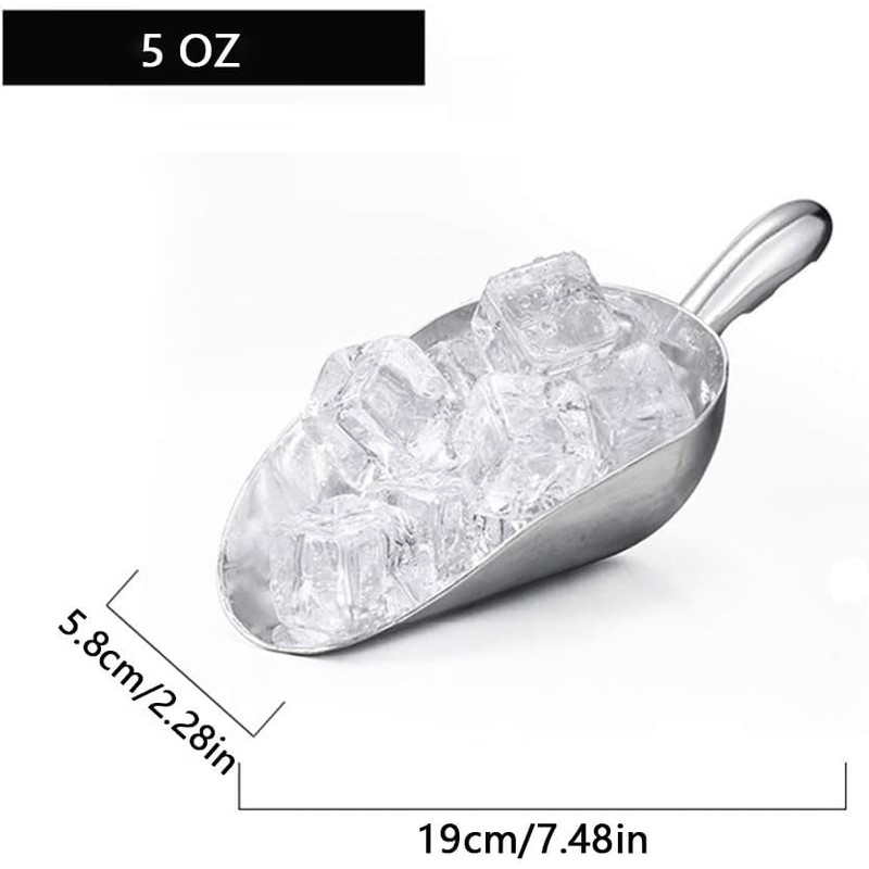 Ice Cube Endurance Scoop, Cast Aluminum Shovel Scoops Kitchen Utility