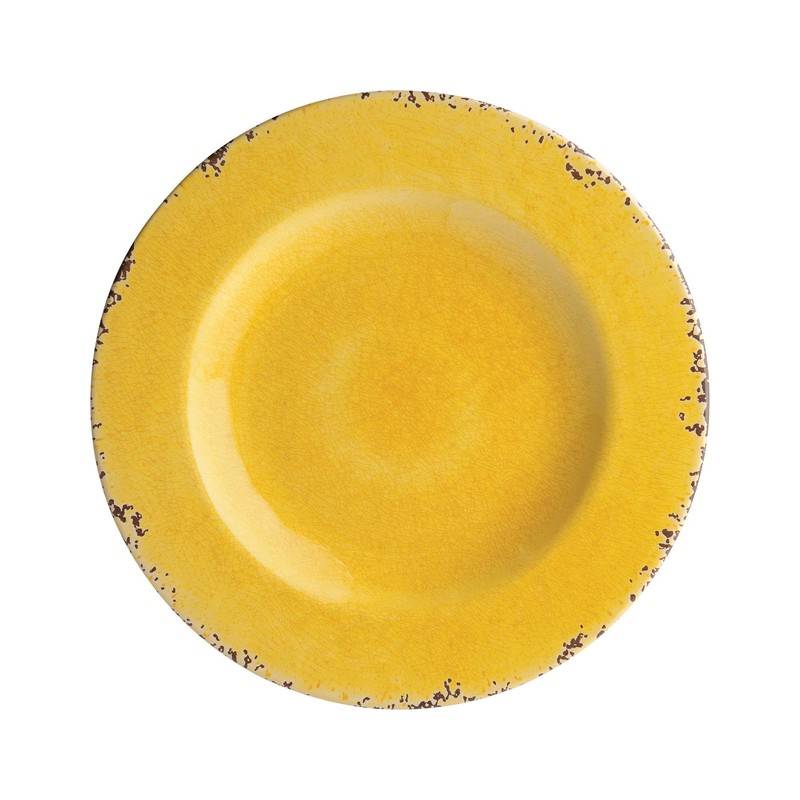 UPware 12 Piece Crackle Melamine Dinnerware Sets, Outdoor Dishes Set,