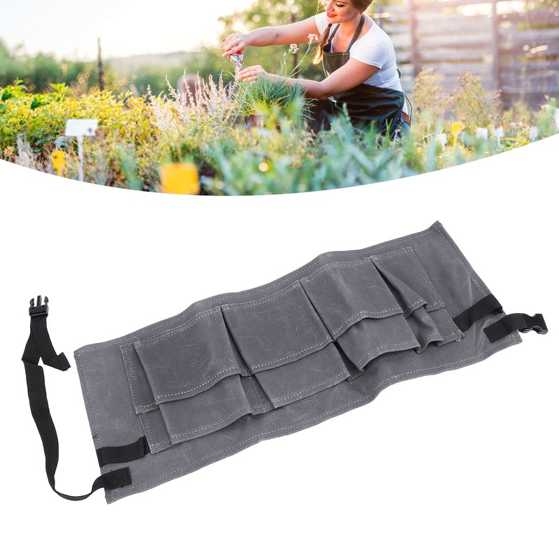 Tool Belt Pouch Grey Multifunctional Large Capacity Long Lasting Adjustable