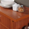 Pemberly Row Kitchen Island with Spice Rack in Cherry