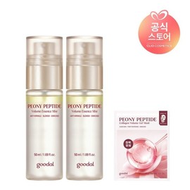 Gudal 피오니 펩타이드 주름 흔적 에센스 미스트 50ml x2 사은피오니콜라겐겔마스크1매 Peony Peptide Wrinkle Trace Essence Mist 50ml x2 with Free Peony Collagen Gel Mask 1 Sheet