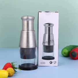 Pressed Garlic Chopper - Pressed Garlic Chopper - Garlic Crusher - Garlic Press - Garlic Masher - Manual Chopper 16 x 5.8 x cm