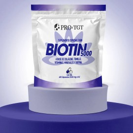 Biotina 5000 60 Cápsulas biotina Bariatrica sin sabor Protgt