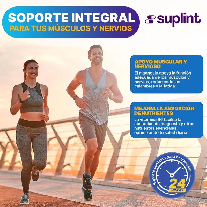 Suplemento Citrato De Magnesio 200 Mg Con Vitamina B6 90cáps