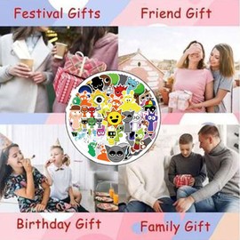 57 Pcs Sprunki Stickers for Kids, Waterproof Removable Stickers for Kids in Water Bottles Laptops Phones Guitar Suitcase