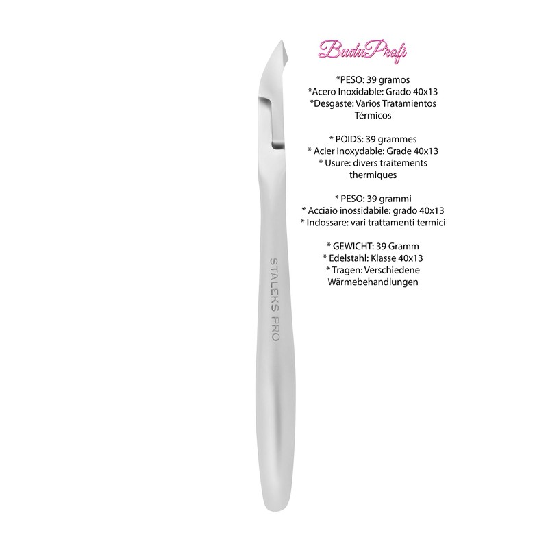 Staleks Pro Professional 4mm Spring Stainless Steel Cuticle Nipper Manual