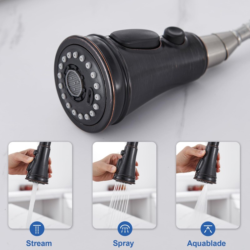 Kitchen Faucet Spray Head Replacement - Pull Down Faucet Sprayer