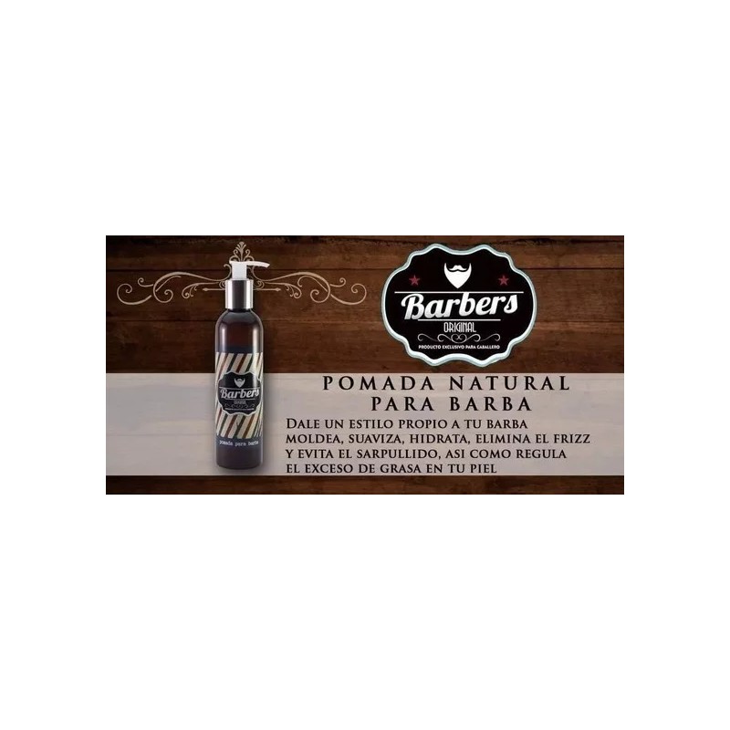 Barbers Pomada Natural Para Barba 250ml. Barbers® Envio Gratis