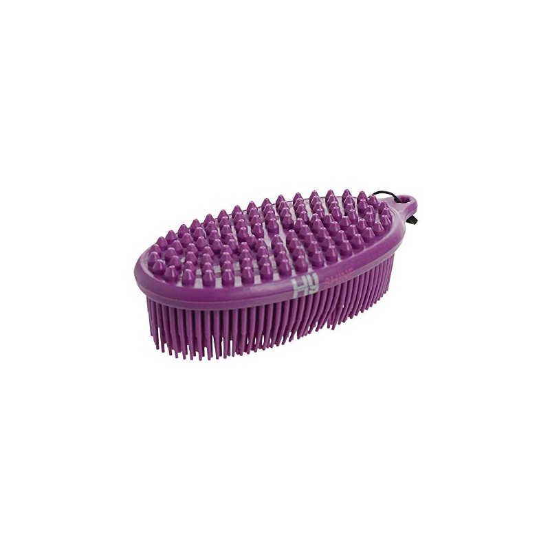Hyshine Pebble Gentle Massage Therapy Brush/Dirt Remover - Grooming/Care-Purple