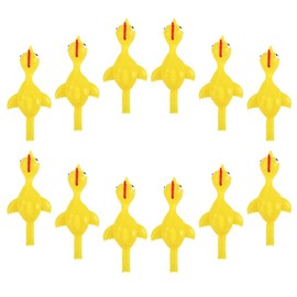 Totority Chicken Flingers Flying Toy,12pcs Slingshot Chicken Flick Chicken Toy Flying Chicken Flingers Stretchy Funny Rubber Chickens Party Activity Easter Basket Stuffer for Children