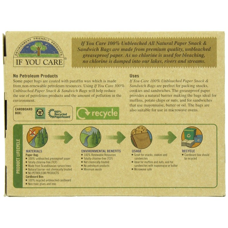 If You Care - Sandwich Bags - 48 Bags