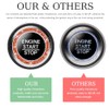 Gasedin Gasedin 2 PCS Car Engine Start Stop Decoration Ring,