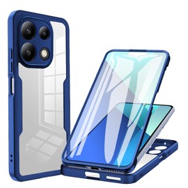MRRSIWEI for Xiaomi Redmi Note 13 Pro 5G /Poco X6 (Not 4G) Case, [Built-in Screen Protector] [Military Grade Shockproof] 360° Full Body Rugged Case for Xiaomi Redmi Note 13 Pro 5G.Full Blue