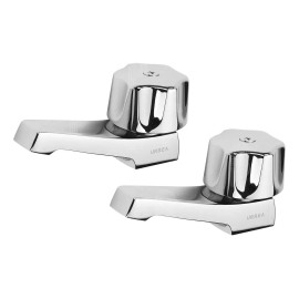 Llaves Individuales Lavabo Urrea 242q Latón Cromado