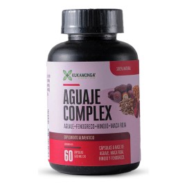 Aguaje Complex, Fenogreco + Hinojo + Maca Roja | Sin sabor Añadida |Apoyo Integral ukamonga