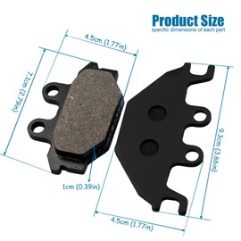 Yerbay Rear Brake Pads for Yamaha YZF-R125 2008-2021/ MT 125 2014-2021