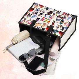 BWWKTOP Broadway Musical Character Tote Bag Broadway Theater Shoulder Bag Broadway Musical Merchandise (Musical Character BG)