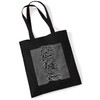 Joy Division Unknown Pleasures Jute Tote Bag Black, black