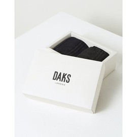 Daks (신세계강남점)DBSS5E810WT 남성 발가락양말 2족 그레이 스트라이프배색 발가락 양말 2족 세트 (DBS5E810WT) Men's Toe Socks 2 Pairs Gray Stripe Accent Toe Socks Set