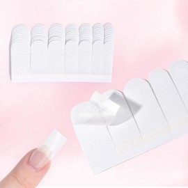 KADS Fiberglass Silk Nail Tips - 10 Sheets x 7 Sizes, Pre-Cut Full Cover False Nails, Glossy & Durable Artificial Nails for Acrylic, Gel Extensions & Manicure