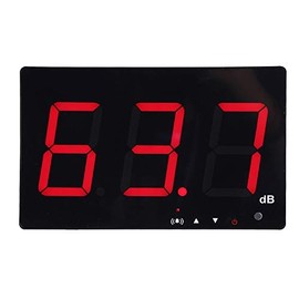 Digital Sound Level Meter with 9.6 Inch LCD Display, 30-130 dB Measuring Range, Wall Mounted, Data Logger, Alarm Function, 1.5 dB Accuracy