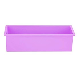 Molde de Jabón de Silicona Rectangular 1200ML - Tres Colores, Antiadherente, Bricolaje, Fácil de Limpiar - Herramienta para Tostadas (Púrpura)