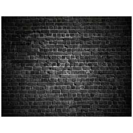 YYNXSY 7X5FT Brick Wall Backdrop Black Brick Backdrop Black Backdrop Black Brick Wallpaper Black Brick Wall Backdrop Brick Photography Backdrop Grey Brick Backdrop YY-30