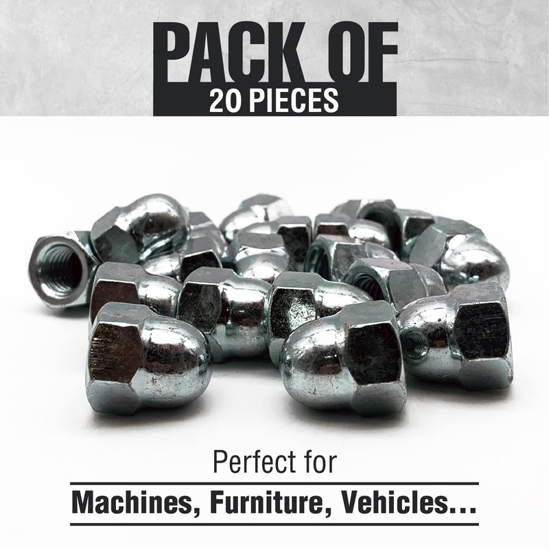 DOJA Industrial Acorn Nuts M12 Pack of 20 Acorn Nuts