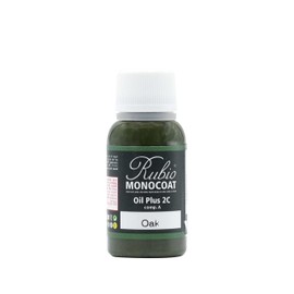 Rubio Monocoat Wood Stain & Finish Sample - Oak | Oil Plus Part A | Quick-Dry, Eco-Friendly Linseed Wood Oil for Indoor Use | Ideal for Sampling Oil Plus 2C & Touch Ups | 20 mL