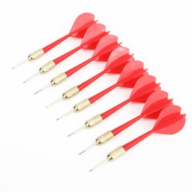 HRLORK Darts Set Steel Tip Red Integrated Dart Flights and Shafts- 4 Packs