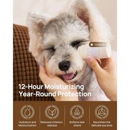 HICC PET Tear Stain Softening Balm All-Natural Tear Stain Remover for Dogs and Cats - Softens & Prevents Tear Stains, Soothes Redness Sensitive Eyes, Long-Lasting Moisturizing Eye Care - 0.53 oz