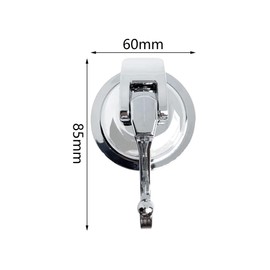 Pamtns Hooks No Drilling Suction Cup 2 Pieces Vacuum Suction Cup with Hooks Suction Hooks for Bathrobe Suction Cup Hook Set Bathroom Hooks Suction Cup Extra Strong Suction Hooks Towel Hooks Wall Hooks