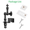 2-in-1 Gutter Mount for Solar Panel, Stick Up Cam Battery,